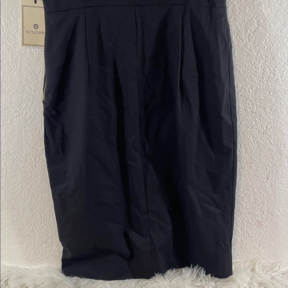 Altuzarra Target Tuxedo Black Gold Crane Sleeveless Classy Dress Size 6 NEW - Picture 7 of 11